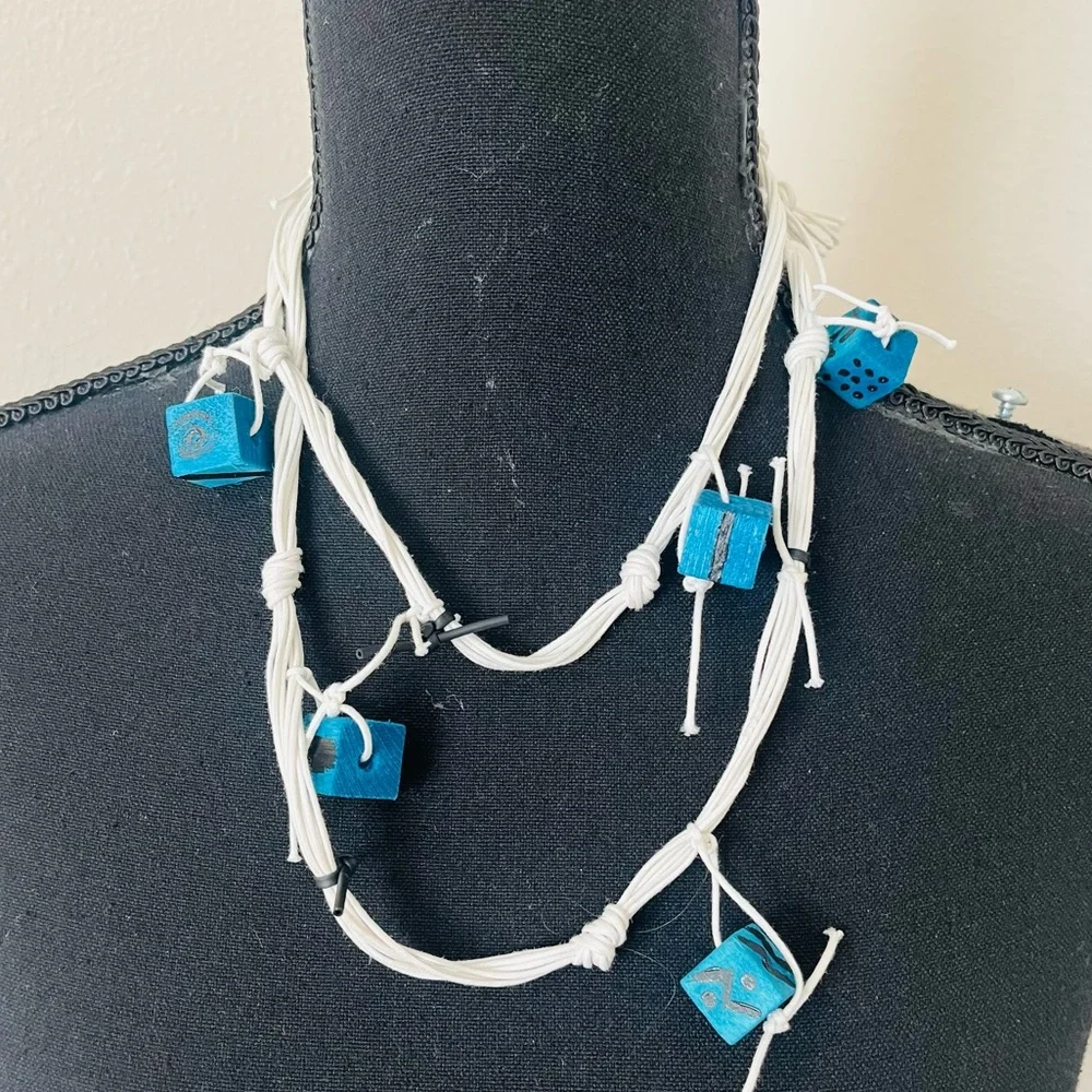 Jianhui London Blue Block Necklace